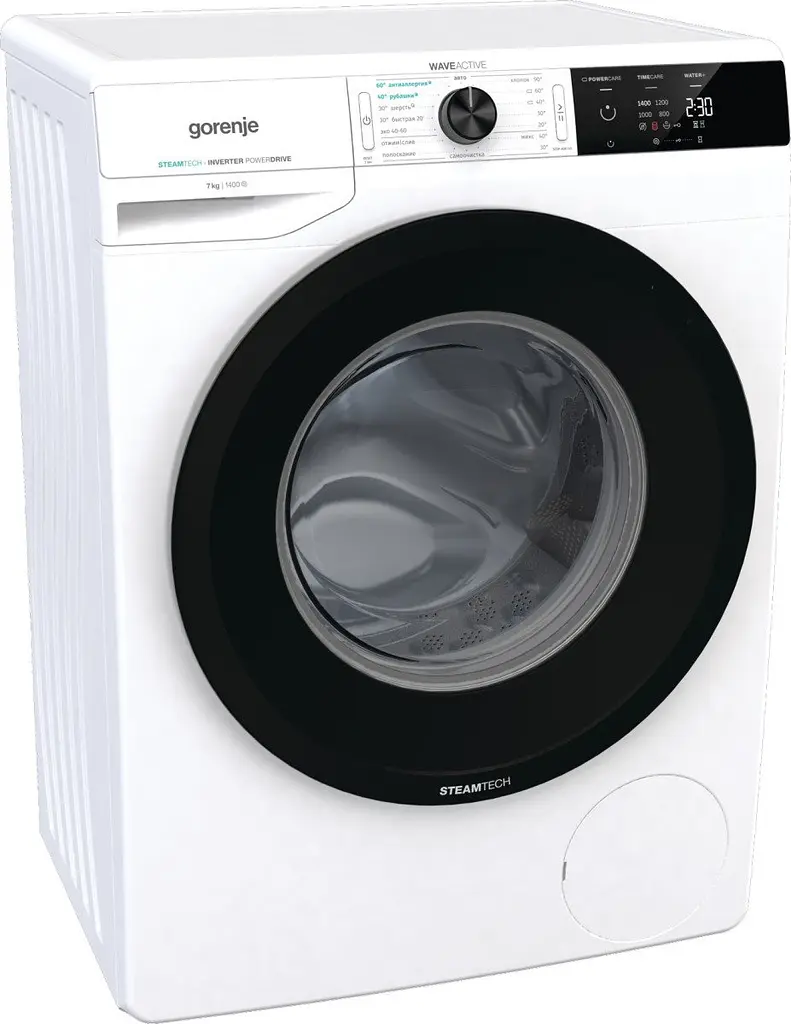 Пральна машина Gorenje фронтальна, 7кг, 1200, A+++, 46см, дисплей, інвертор, білий (WNEI72SB) - фото 2