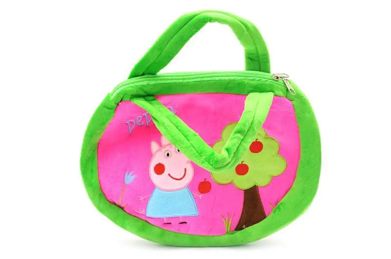 Дитяча плюшева сумочка Peppa Pig з принтом та м'яким ворсом для дівчаток 3+ (7000)