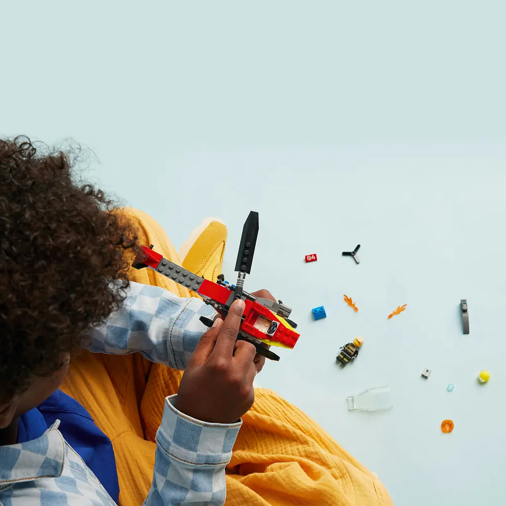 Конструктор LEGO City Пожежний рятувальний гелікоптер 85 деталей (60411) - фото 3