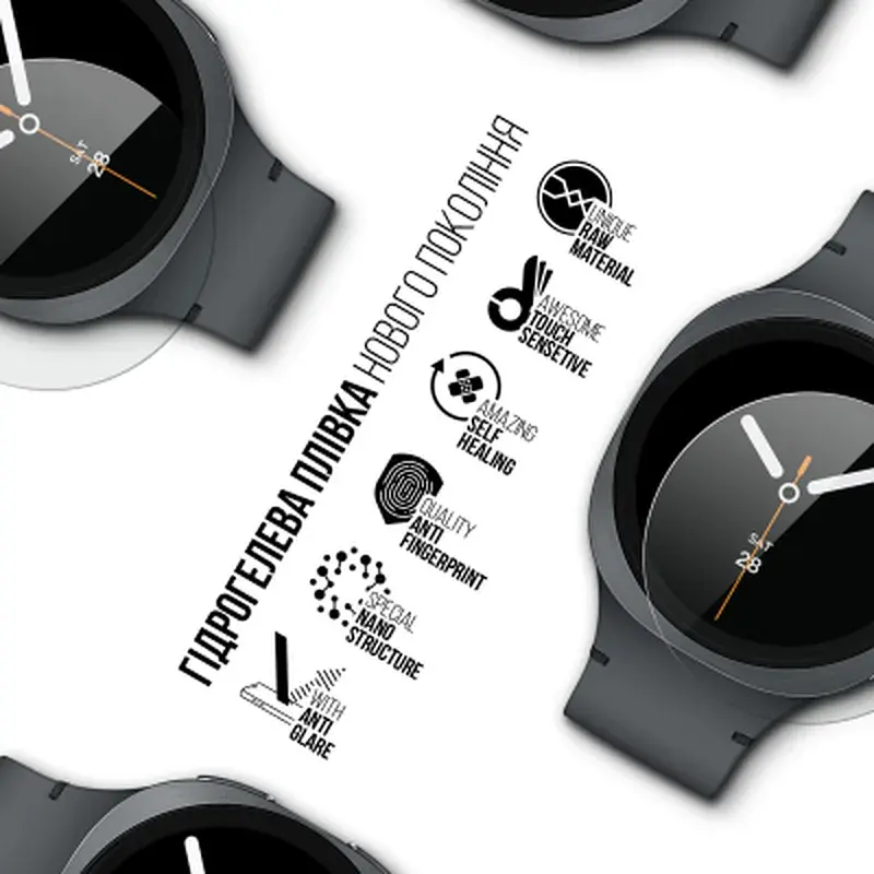 Плівка захисна Armorstandart Matte hydrogel Samsung Galaxy Watch 8 40mm 6 pcs (ARM92102) - фото 2