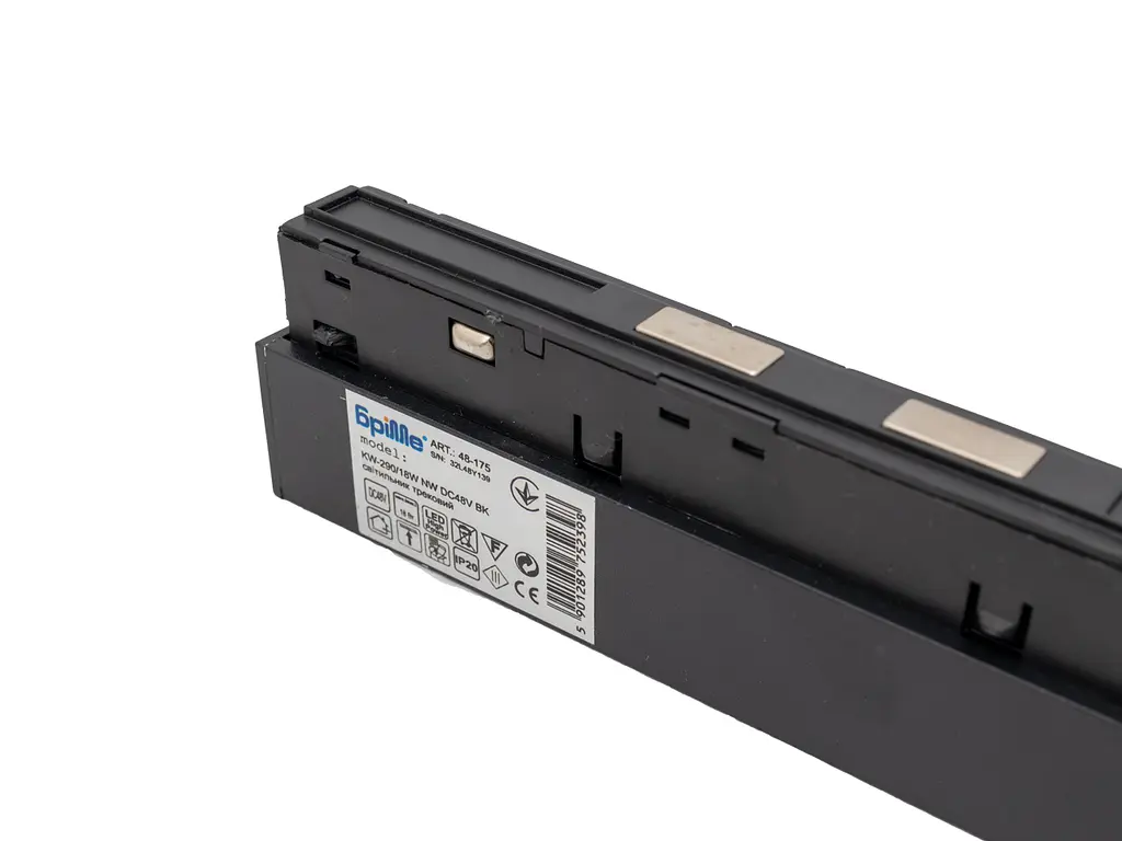 Магнитный трековый светильник KW-290/18W NW DC48V BK Brille 48-175 - фото 4