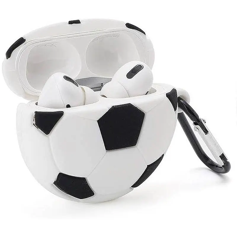 Силіконовий футляр Brand для навушників AirPods 3 + карабін Football - фото 2