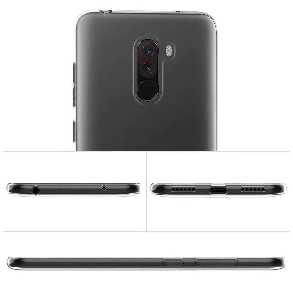 Чохол до мобільного телефона Laudtec для Xiaomi Pocophone F1 Clear tpu (Transperent) (LC-XPF1) - фото 11