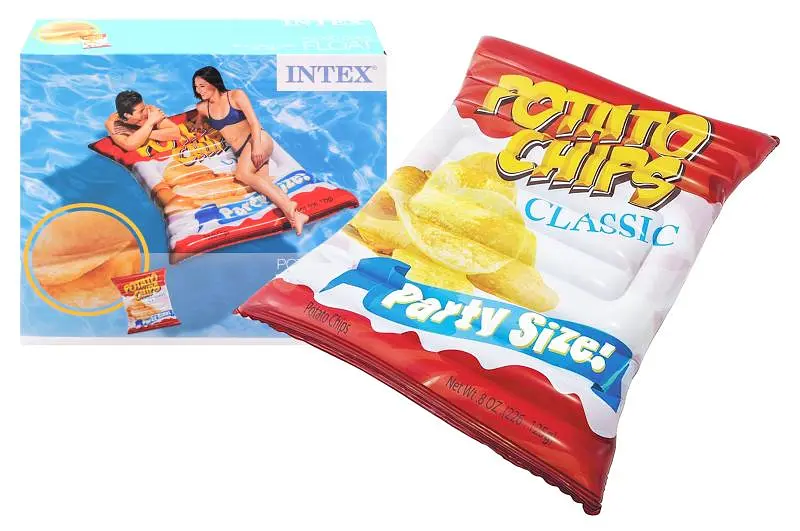 Матрац надувний для плавання Пачка чіпсів Intex Potato Chips Float 58776 розмір 178х140 см