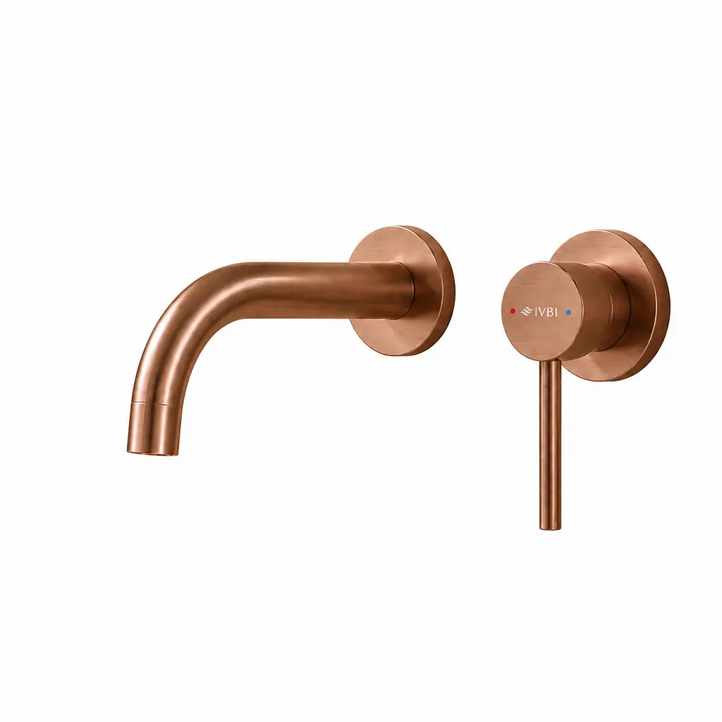 Змішувач для умивальника VBI Milano прихованого монтажу brushed copper VBI-050102BC