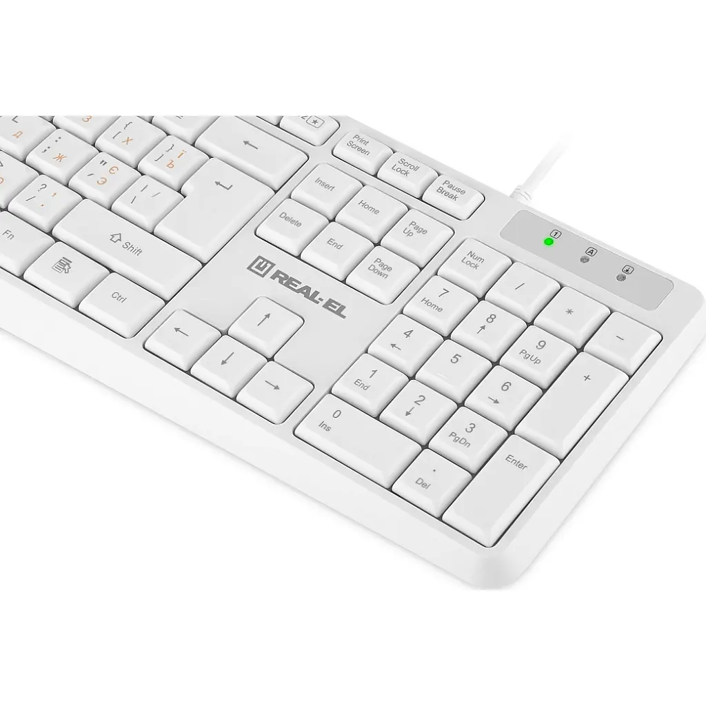 Клавіатура REAL-EL RK-513 USB White (EL123100047) - фото 4