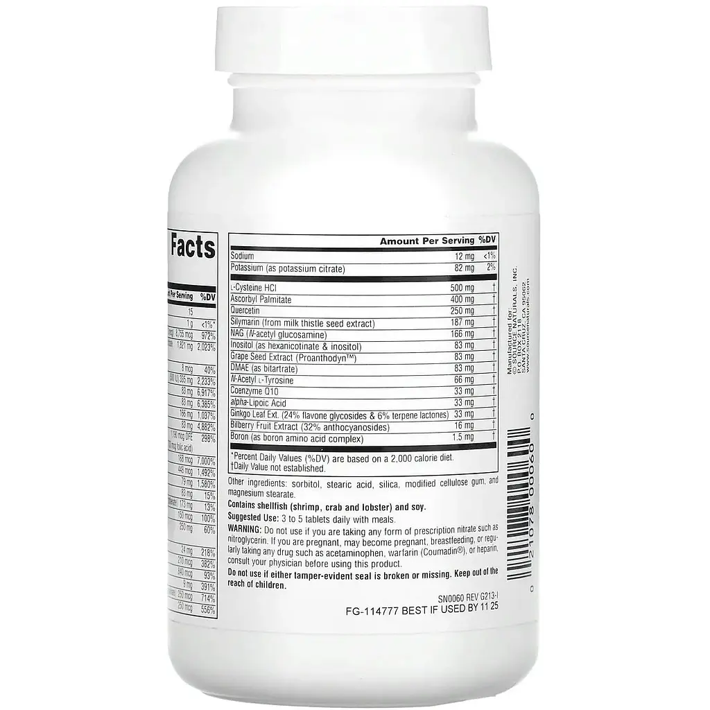 Мультивітаміни Source Naturals Elan Vital Multiple 60 таблеток - фото 2