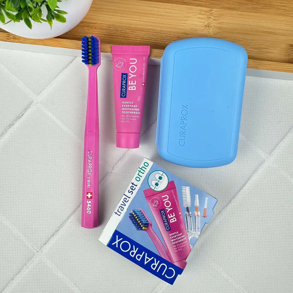 Дорожній набір для брекетів Curaprox Travel Set Ortho Blue - фото 2