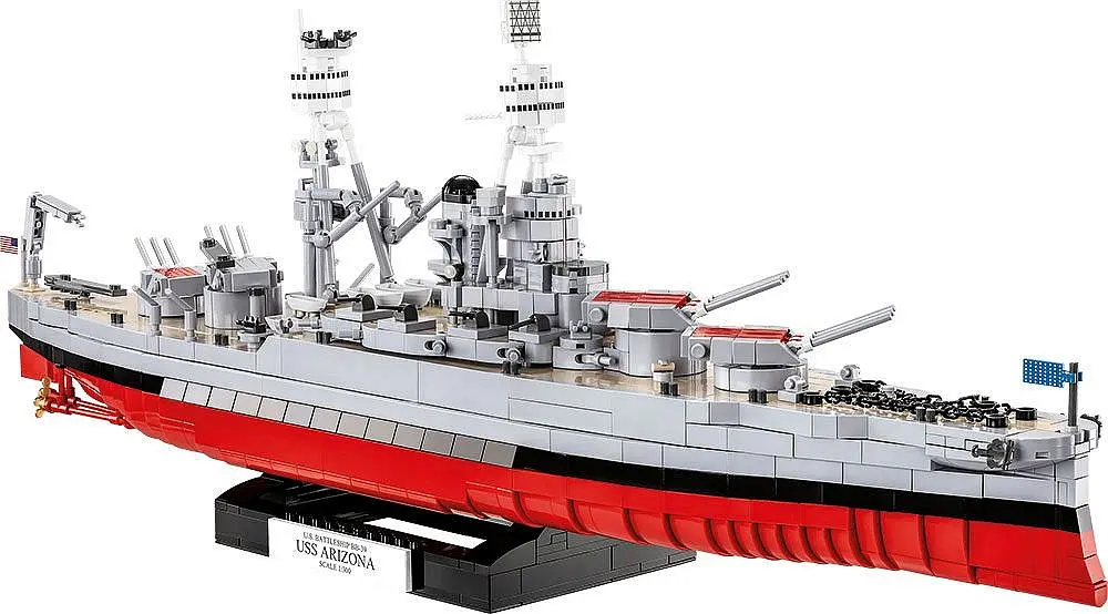 Конструктор COBI корабель 1:300 USS ARIZONA BB39 4843 - фото 2