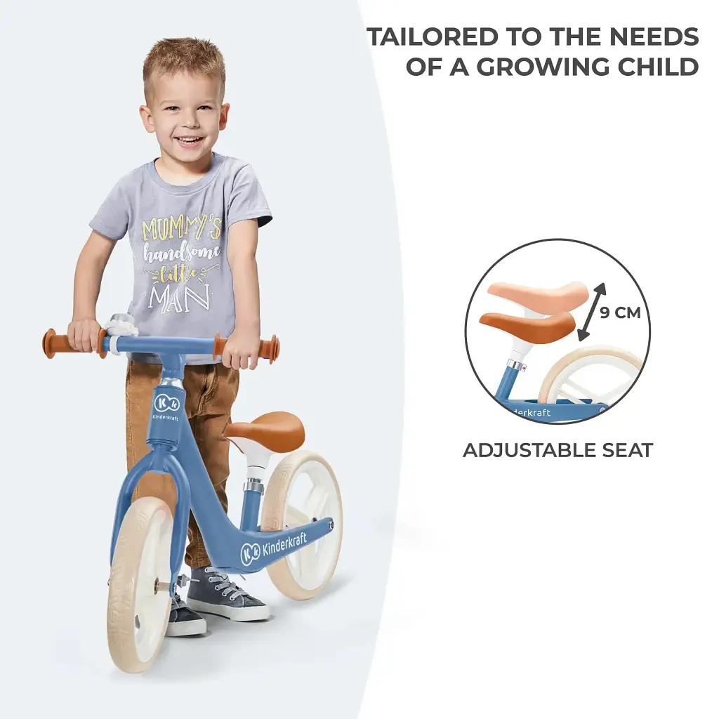 Біговел Kinderkraft Fly Plus Blue (KRFLPL00BLU0000)  - фото 9