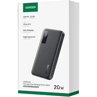 Батарея універсальна Ugreen 10000 mAh 20W Black (U_25742) - фото 4