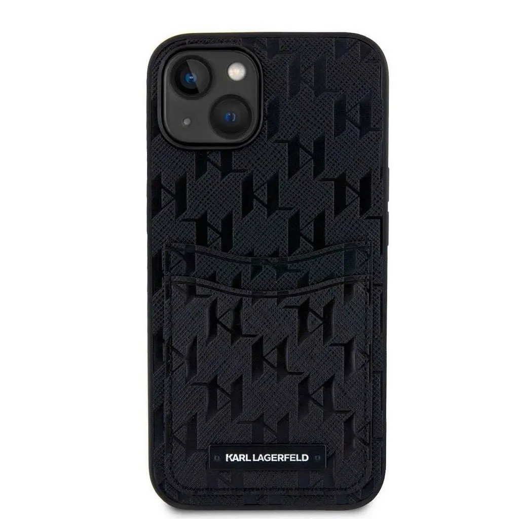 Чехол Karl Lagerfeld Saffiano Monogram Card Slot для iPhOne 14 Black (57983114288) - фото 2