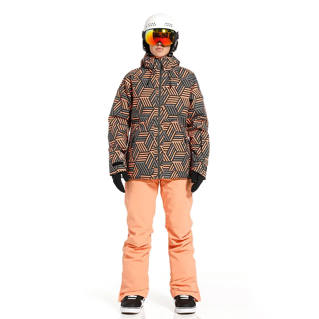 Жіноча куртка Rehall Kiki Womens 2023 XS Сірий-Рожевий - фото 3