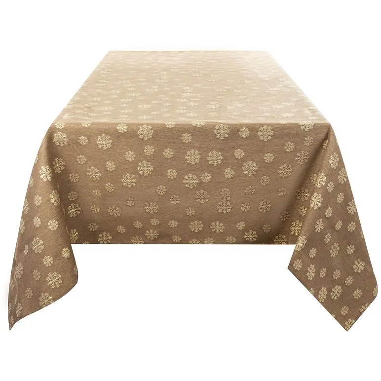 Скатерть Lefard Home Textile Karen Lurex Teflon Taupe тефлоновая, 180х160 см (715-343) - фото 2