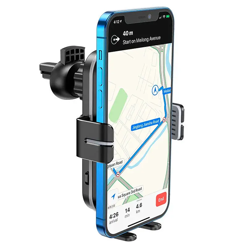 Холдер Hoco CA80 Black (Wireless Charger) - фото 2