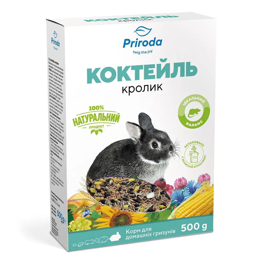 Корм Природа Коктейль для гризунів Кролик 500г арт.PR740044