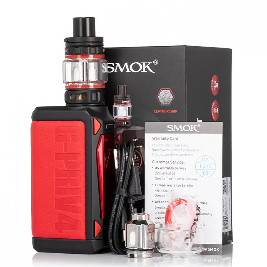 Электронная сигарета c сенсорным экраном Smok G-PRIV 4 230W with TFV18 Mini Tank 6.5 ml Kit Black (10385) - фото 4