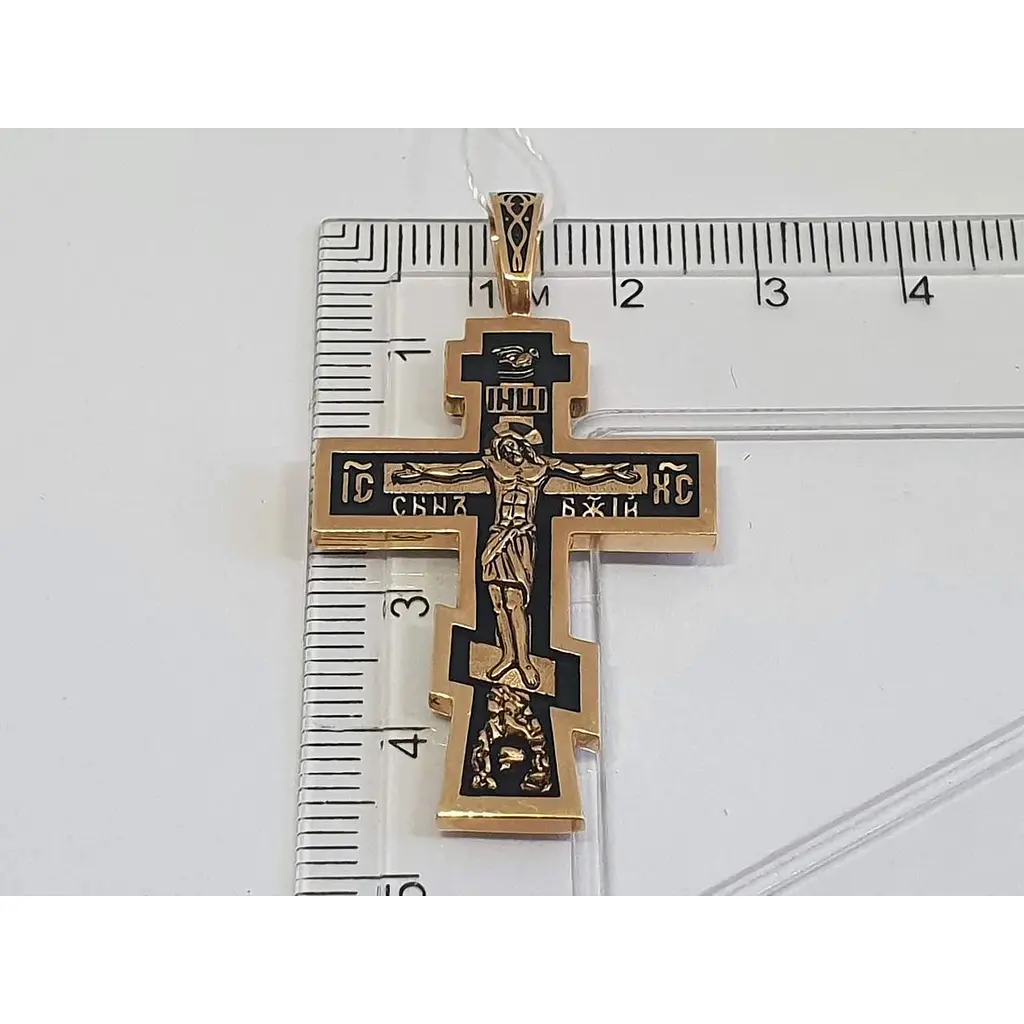 Золотой крестик Золотой век Распятие Христа. 31429-3/01/4 - фото 4
