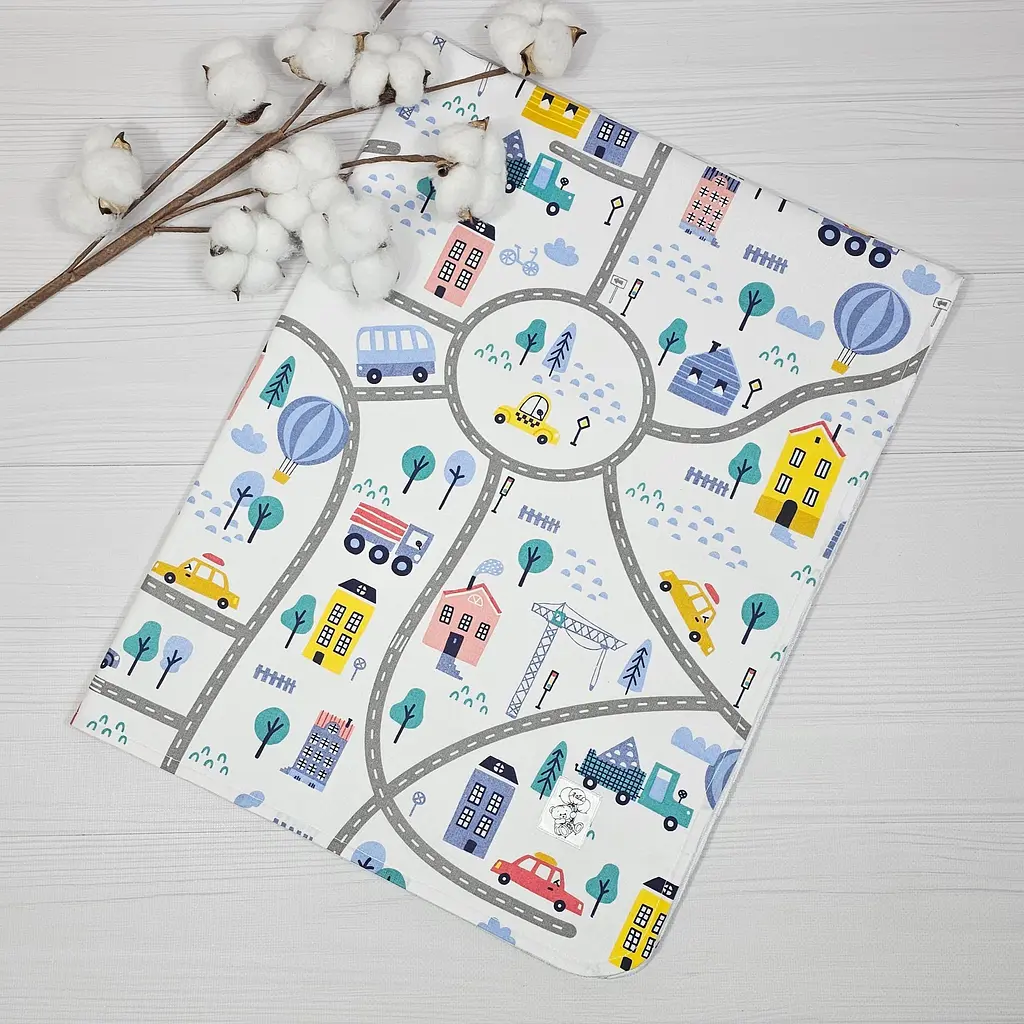 Набір для новонародженого a.l.babybox Панда на кульках плед/рушник/пелюшки і гризунець (34032296) - фото 4