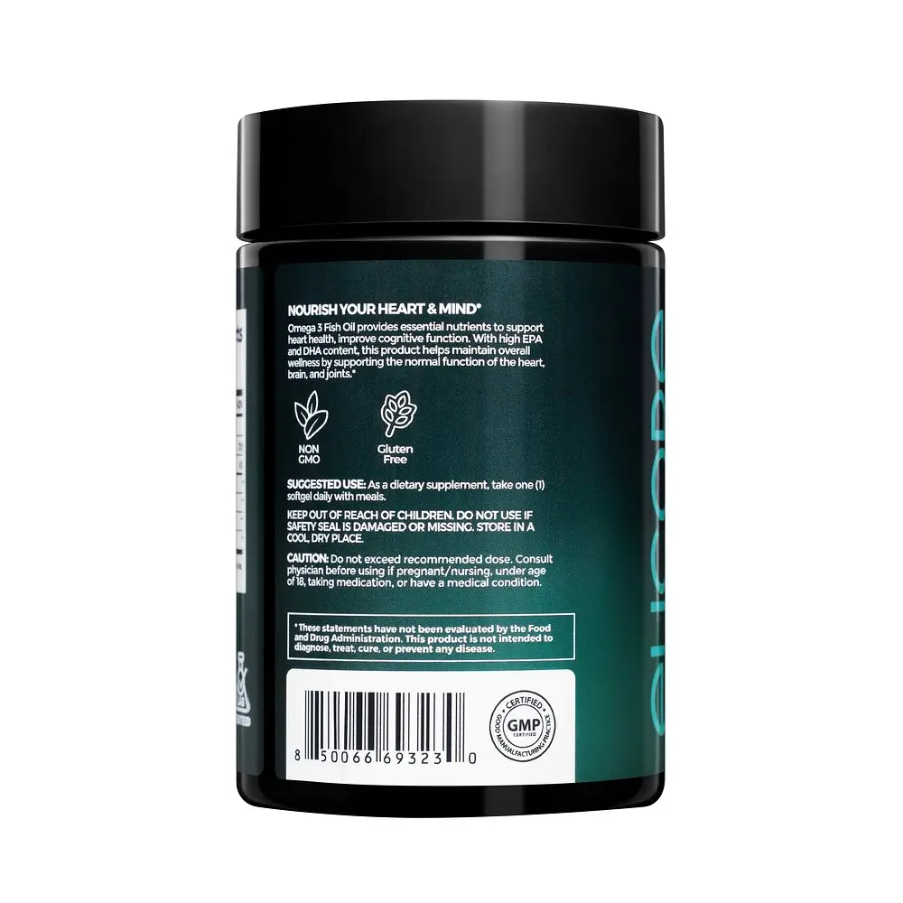 Омега-3 Elicore Labs Premium Omega 3 Fish Oil, 60 гелевых капсул - фото 2