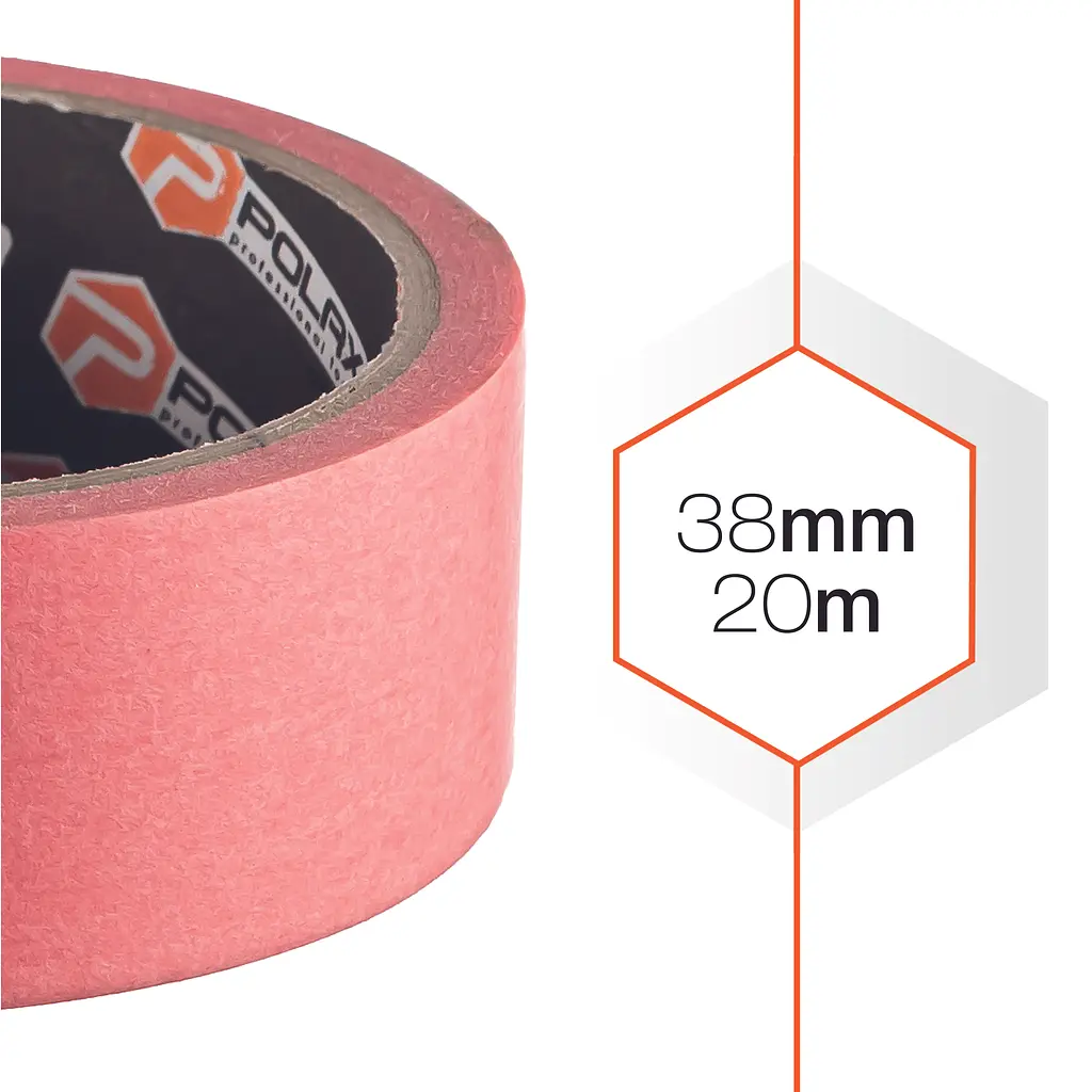 Малярна клейка стрічка Polax з рисового паперу Delicate 38 мм х 20 м (101-098) - фото 2