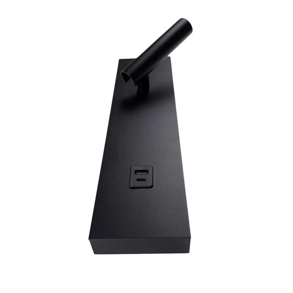 Світильник настінний Violux BITRIX-W USB 15W 3000/4200/6000K 865Lm IP20 чорний ( 553105 ) - фото 5
