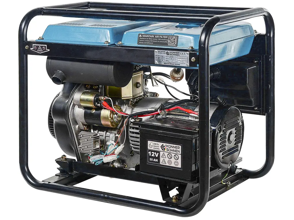 Генератор дизельний Konner&Sohnen 6/6.5 кВт KS 8100HDE-1/3 ATSR - фото 3