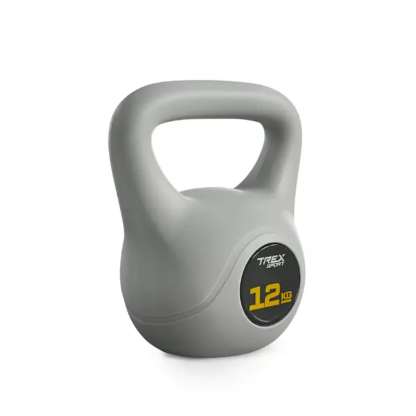 Гиря вінілова 12кг Trex Sport TX-012CKB сірий - фото 2