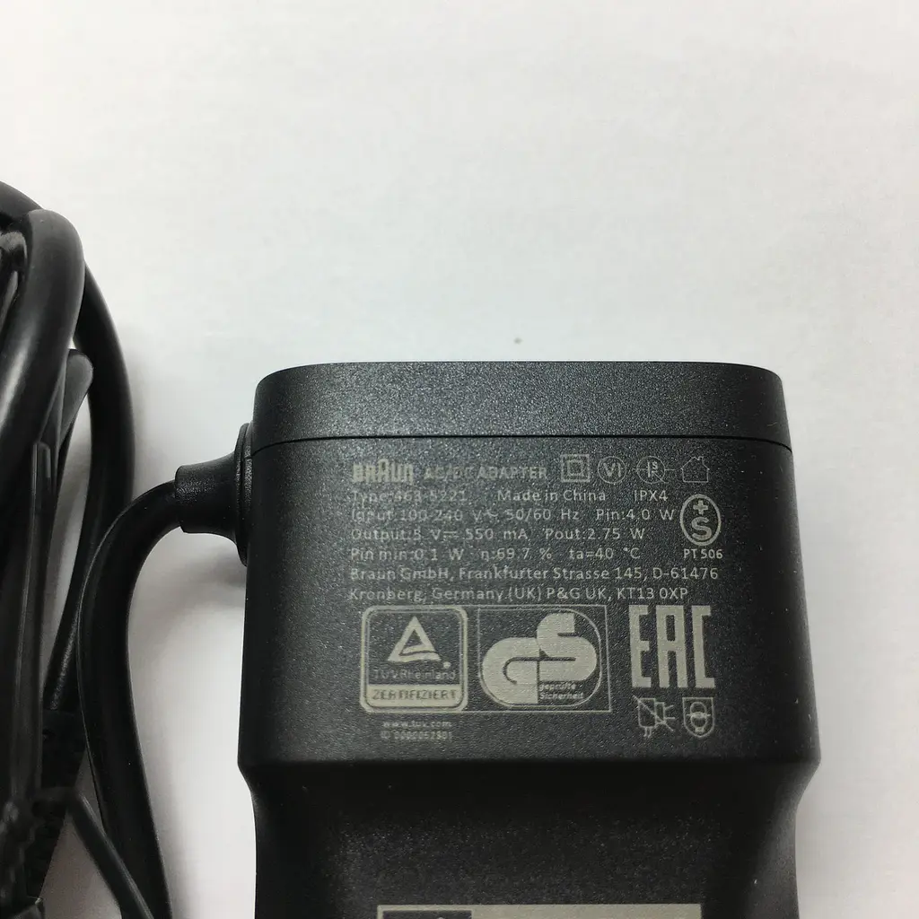 Зарядка для триммера Braun Type 5803, 5805, 5807 Series 3, Series 5, Seris 7 Type: 463-5221, U = 5 V, I = 550 mA - фото 5