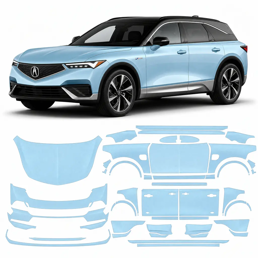 Антигравійна захисна бронеплівка за лекалами для Acura ZDX EV 2024 - повний кузов
