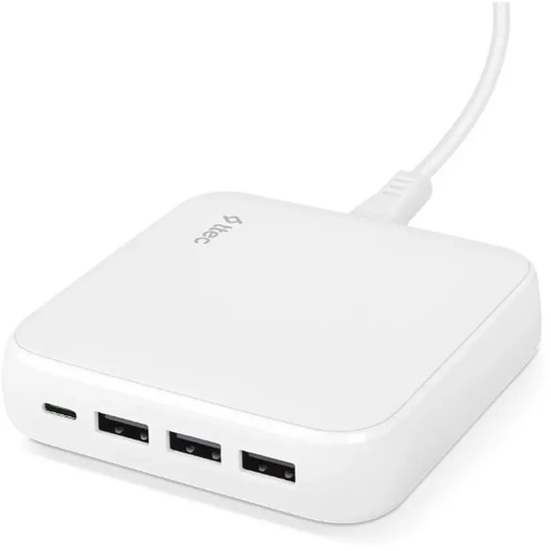 Мережевий зарядний пристрій Ttec SmartCharger Quattro GaN USB-C/USB-A 65W Білий (2SCG02B) - фото 4