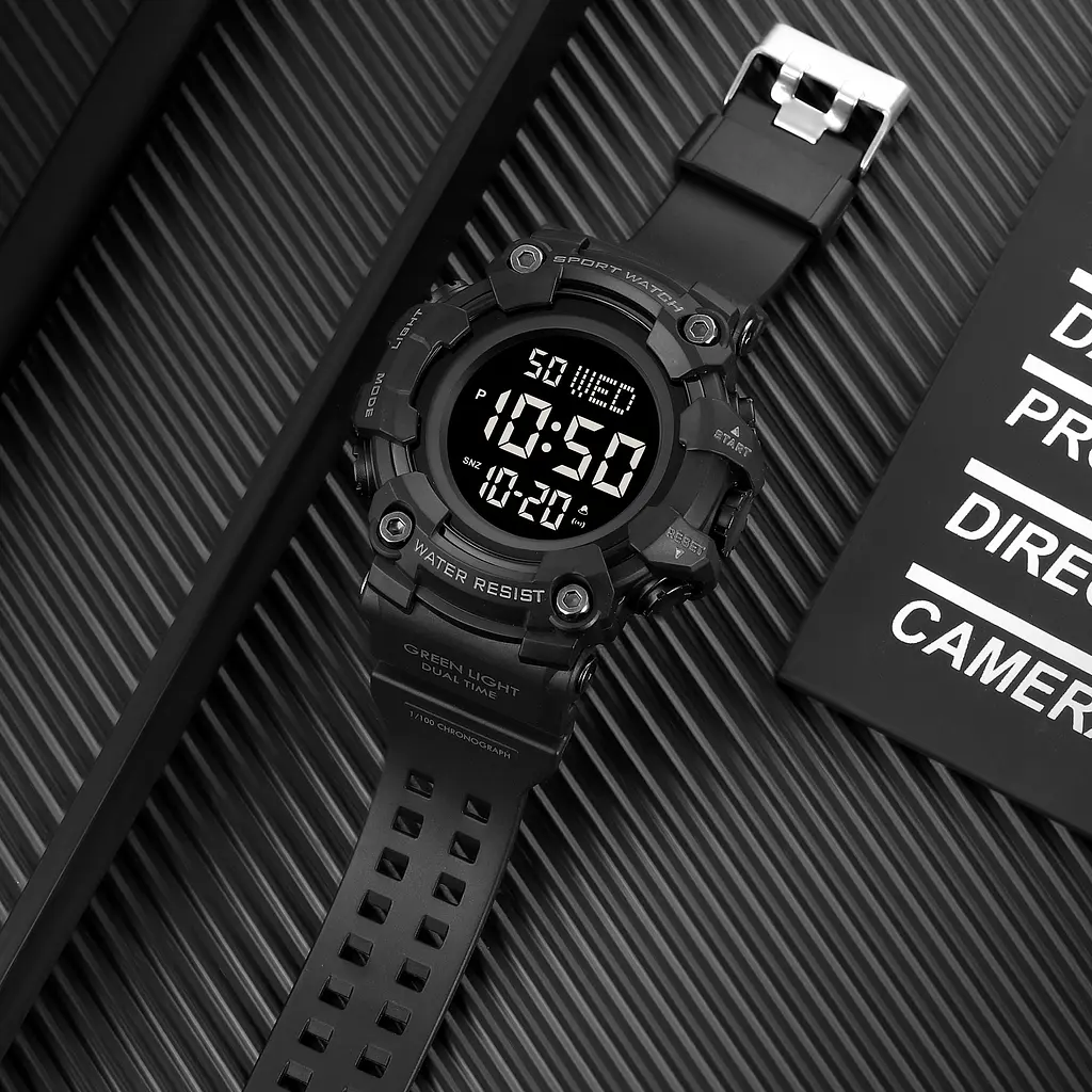 Чоловічий наручний годинник 1968 All Black Skmei acs0030455 - фото 4