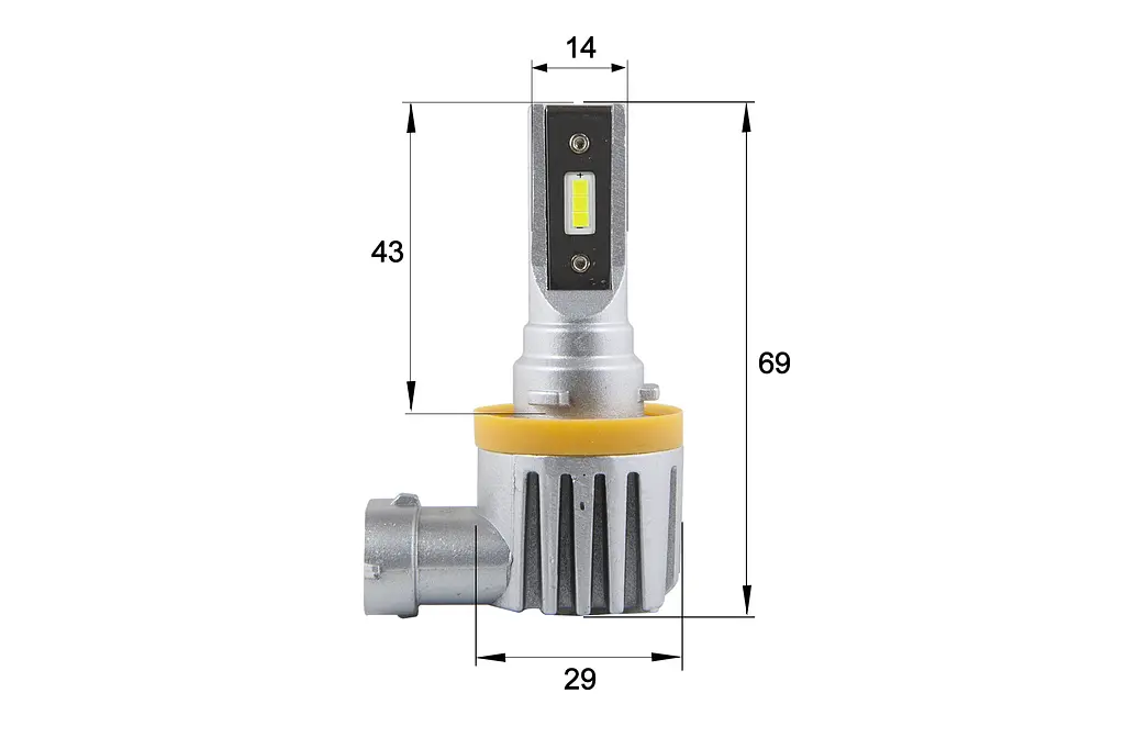 Комплект світлодіодних ламп Sho-Me F3 H11 20W - фото 2