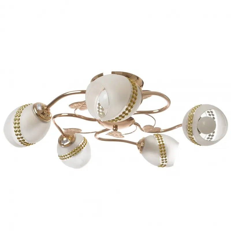 Люстра потолочная Brille классическая E27 60W G (LK-273C/5) - фото 2