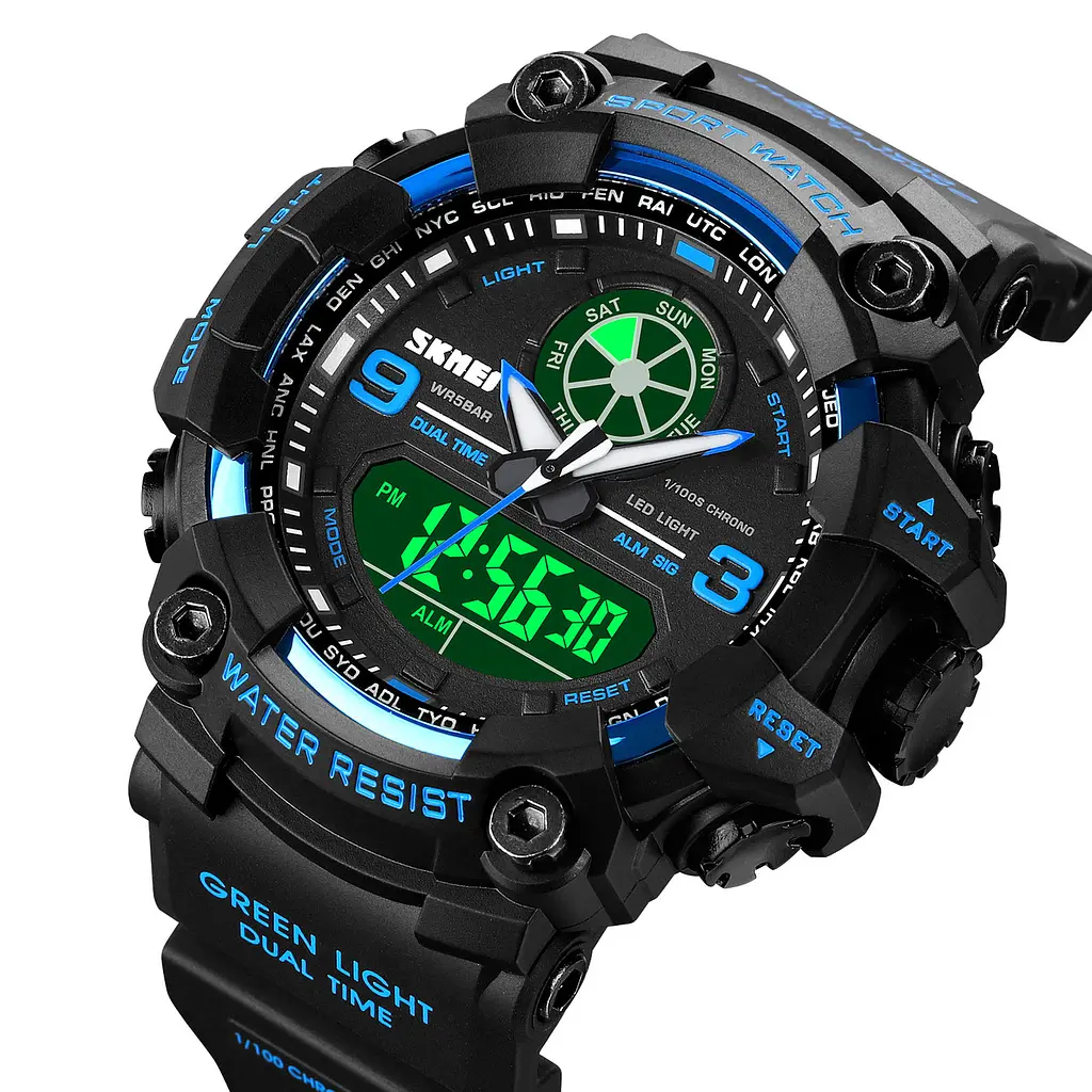 Наручний годинник чоловічий Skmei 1818 Blue, 1818BU (12268) - фото 4