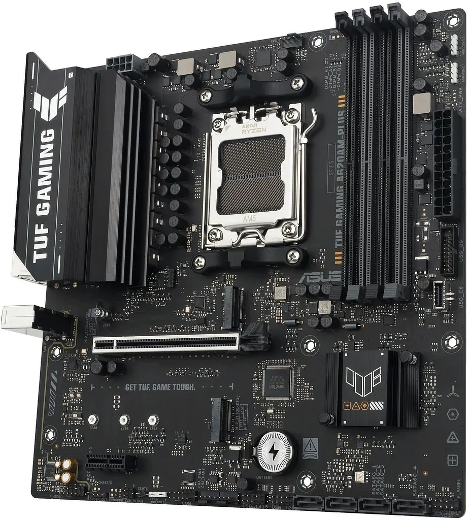 Материнська плата ASUS TUF GAMING A620AM-PLUS (TUF GAMING A620AM-PLUS) (Socket AM5, AMD A620A, Micro-ATX) - фото 2
