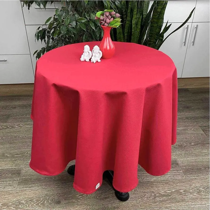 Скатертина кругла Прованс d 136 см червона (22132) - фото 2