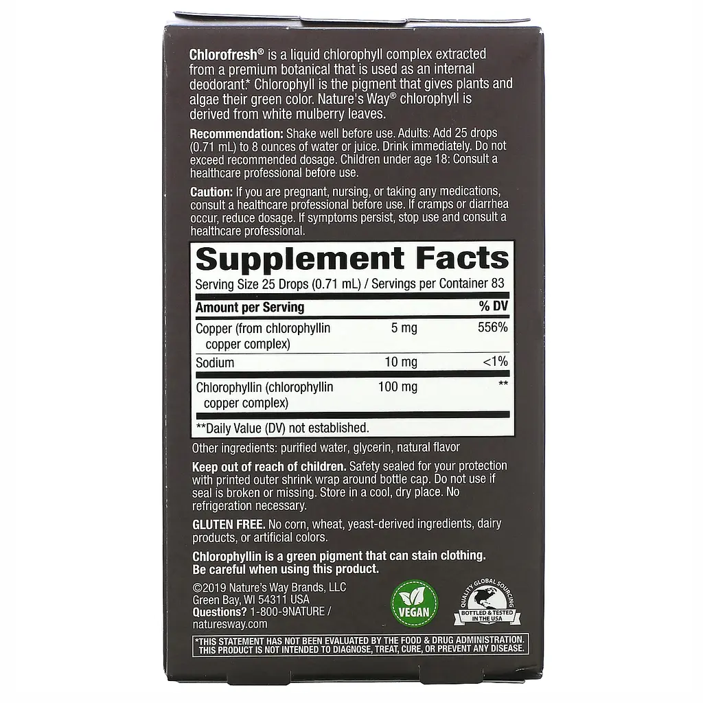 Рідкий Комплекс Хлорофілу й Міді Chlorofresh® 40X - 59 мл - фото 2