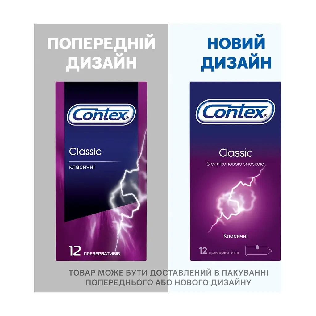 Презервативи Contex Classic латексні з силіконовою змазкою (класичні) 12 шт. (5060040302552) - фото 5