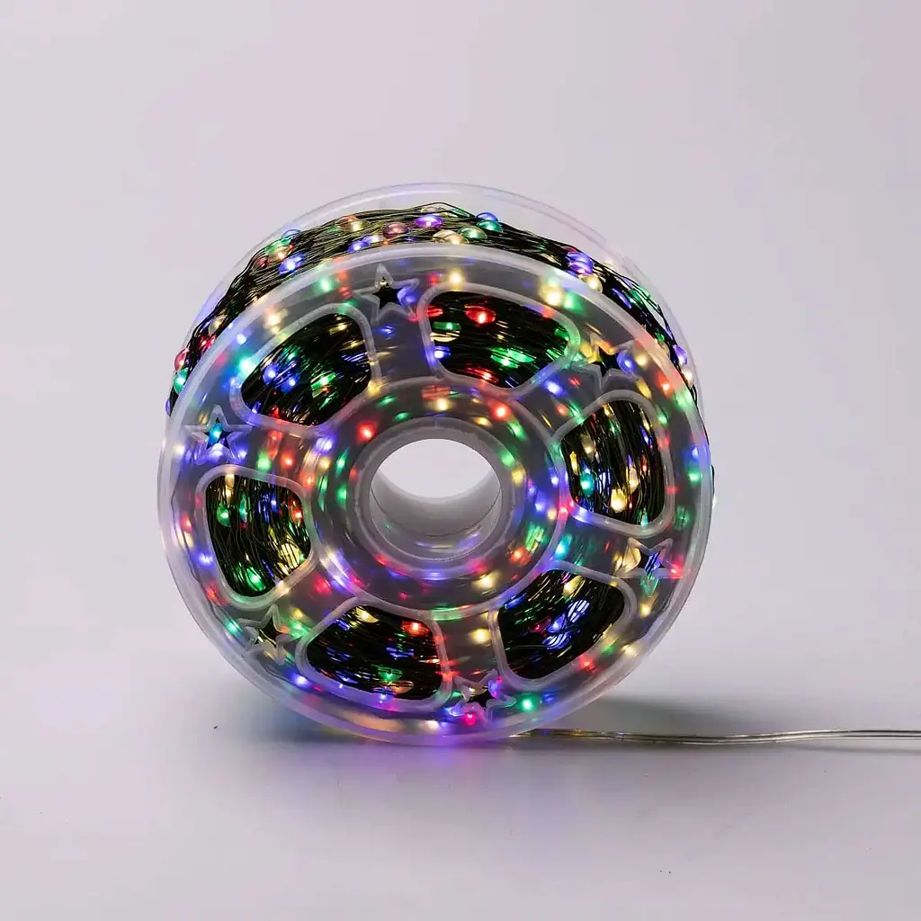 Гірлянда Роса GarlandoPro нитка GarlandoPro 2000 LED довжина 200 м з пультом від мережі зелена, мультиколор (2000L200MGML) - фото 10