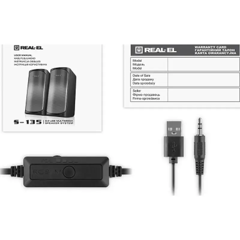 Акустична система REAL-EL S-135 USB Black (EL121100019) - фото 12