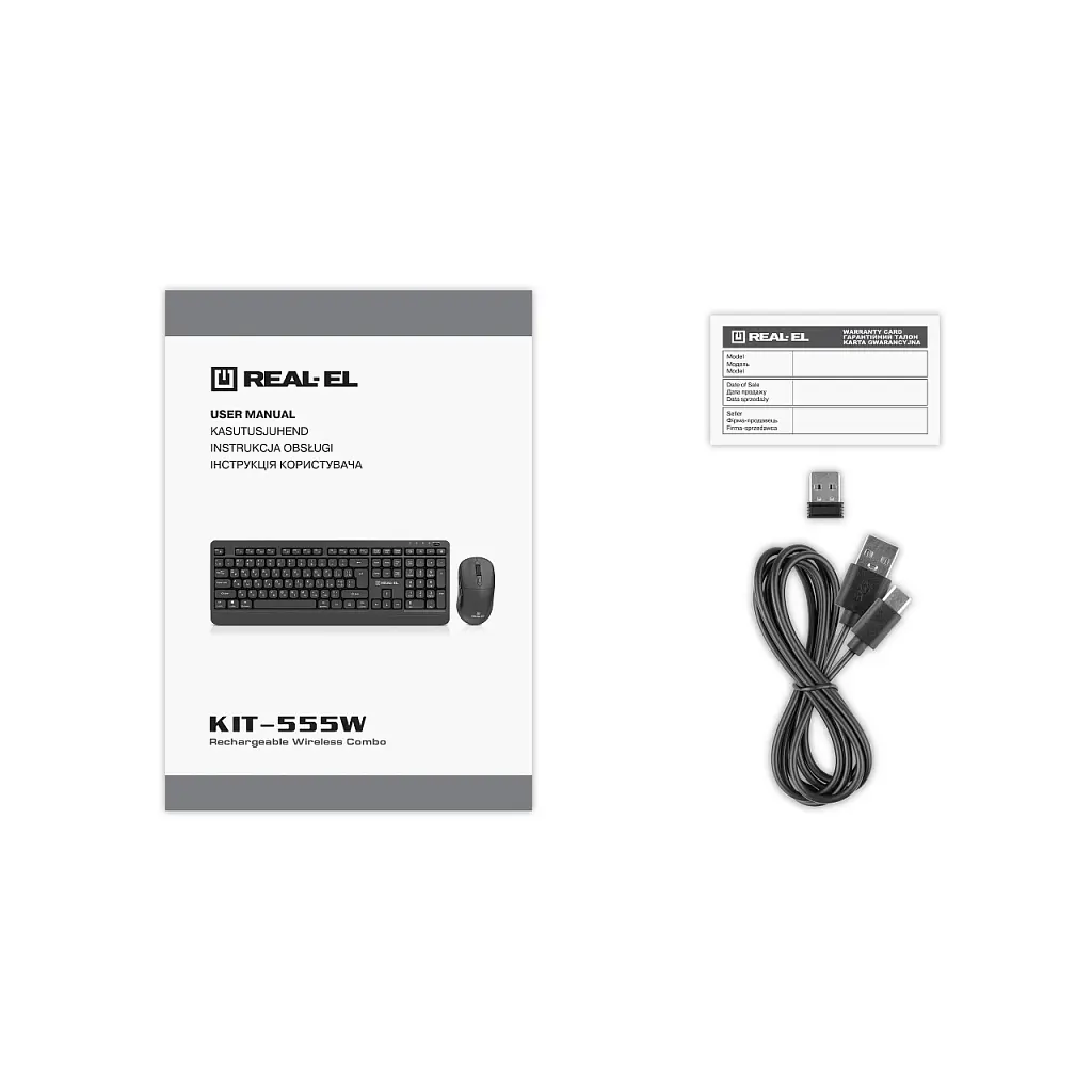 Комплект REAL-EL KIT-555W Wireless Black (EL123100056) - фото 10