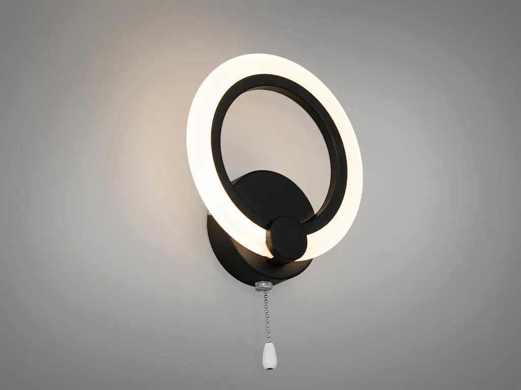 Світильник настінний LED Diasha A8022/1BK 12W 715 лм акрил чорний для дитячої кімнати - фото 2