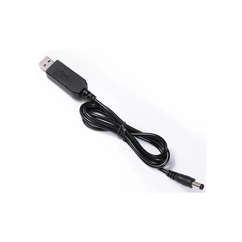 Кабель живлення USB to DC 5.5x2.1mm 12V 1.0m Value (S1016) - фото 2