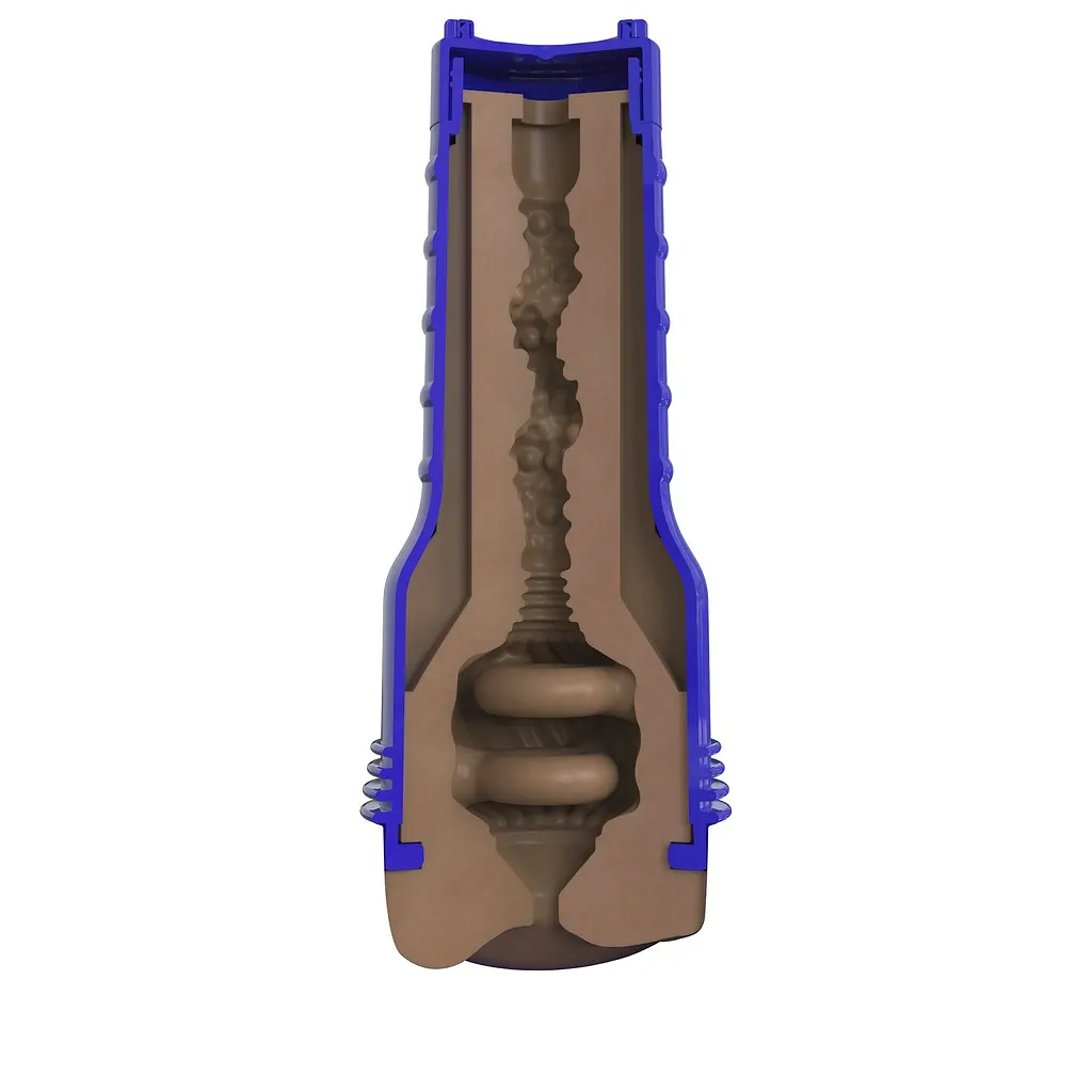 Мастурбатор-попка Fleshlight Boost Blast Female Medium Dark Flesh, плаваючі кільця Turbo Tech - фото 5