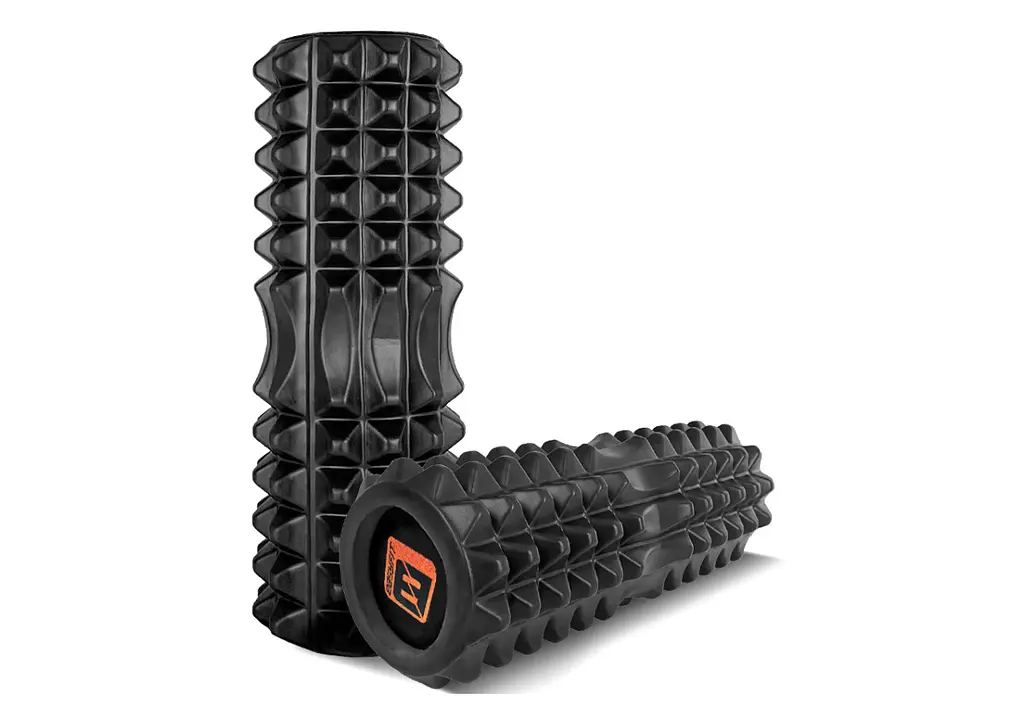 Массажный ролик EasyFit Solid Roller v.1.2s 33х13 см черный (EF-2052-BK) - фото 2