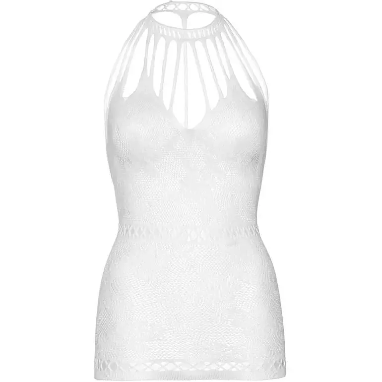 Мини-платье Leg Avenue Strappy Lace mini dress White One size - фото 7