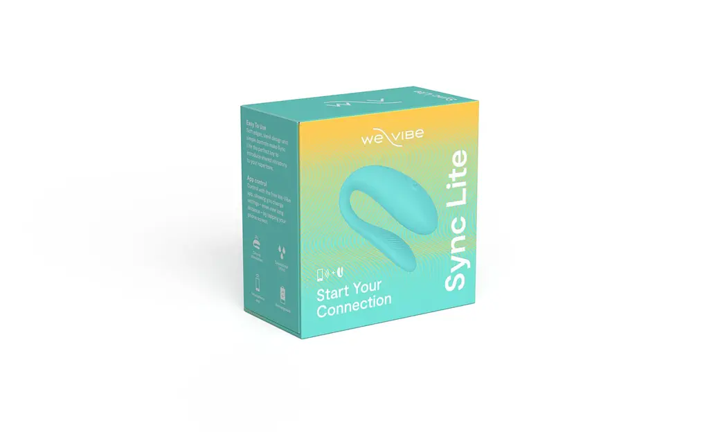Смарт-вібратор для пар We-Vibe Sync Lite Aqua, 10 віброрежимів, можна поєднувати з проникним сексом - фото 9