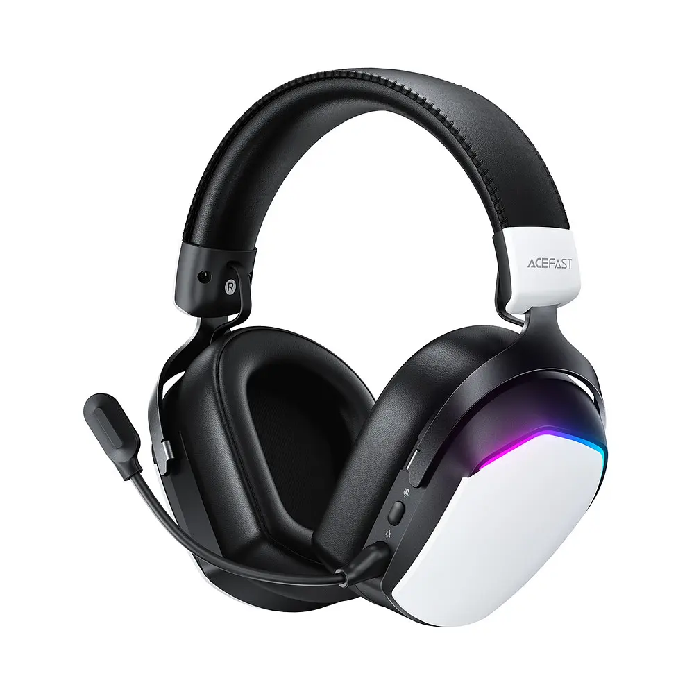 Накладні бездротові навушники ACEFAST H11 gaming wireless headset Білі - фото 2