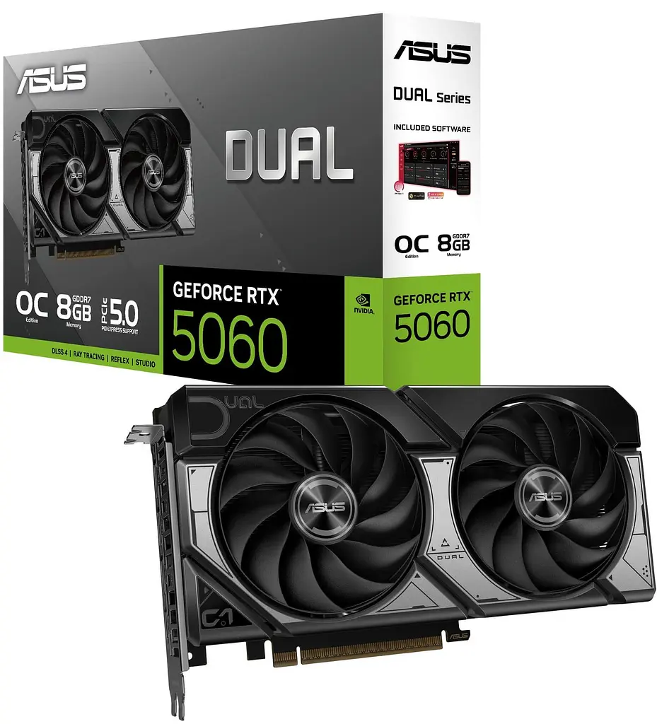 Видеокарта ASUS RTX 5060 8GB Dual OC Edition (DUAL-RTX5060-O8G) (GDDR7, 128 bit, PCI-E v5.0 x16) - фото 8